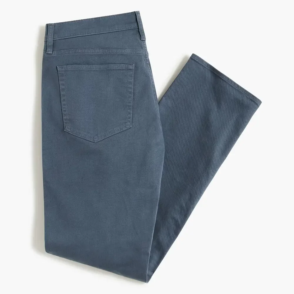J.Crew Straight Fit Garment Dyed Five Pocket Pant Opal Blue Mens W 32 L 32 NWT